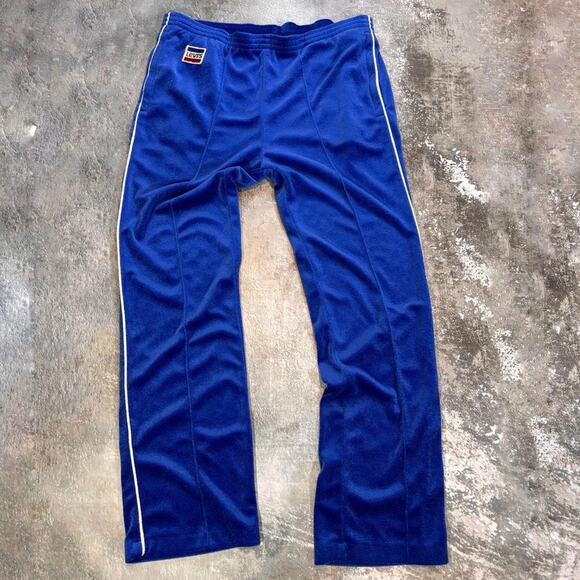 Vintage 80s Levis Olympics Velour Track Pants. Blue Size Large 32 x 32 - Picture 2 of 7